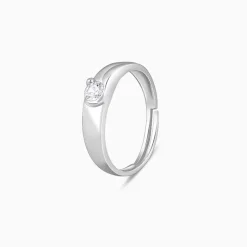 Silver Fibonacci Flow Ring For Him