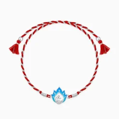 Silver Flaming Peacock Rakhi