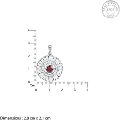 Silver Fleur Pendant With Link Chain