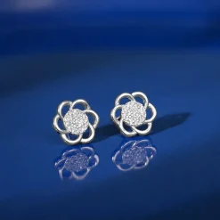 Silver Floral Moment Earrings