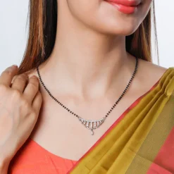 Silver Floral Paradise Mangalsutra