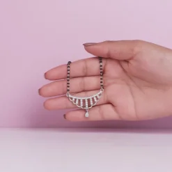 Silver Floral Paradise Mangalsutra