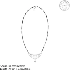 Silver Floral Paradise Mangalsutra