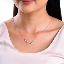 Silver Floral Serenade Necklace