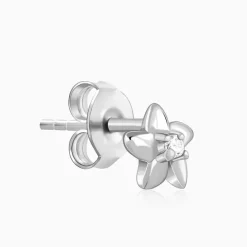 Silver Flower Bloom Earrings