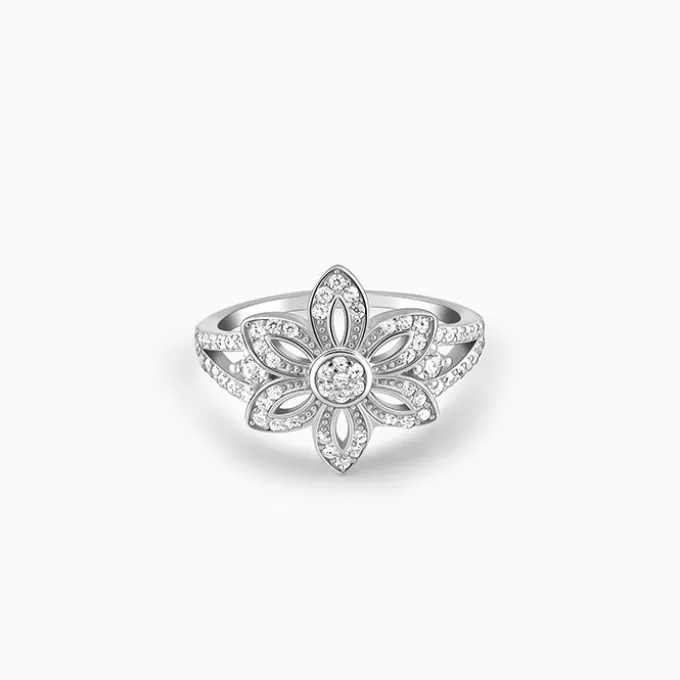 Silver Flower Of The Field Ring