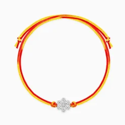 Silver Flowery Rakhi