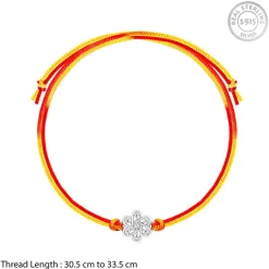 Silver Flowery Rakhi