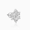 Silver Flowery Snowflake Studs