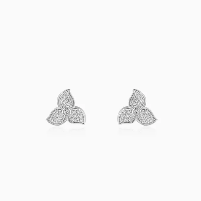Silver Flowie Studs