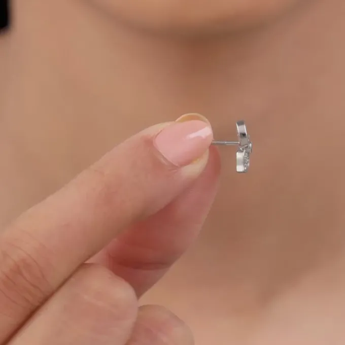 Silver Flowie Studs