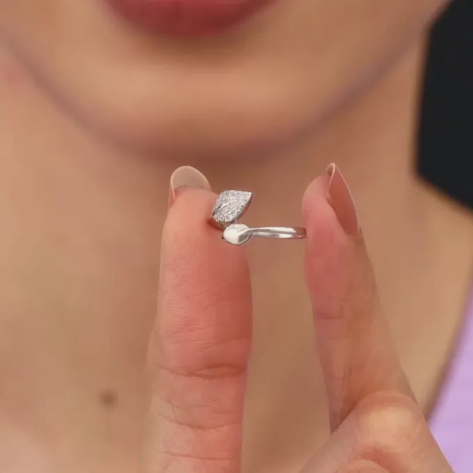 Silver Foliole Ring