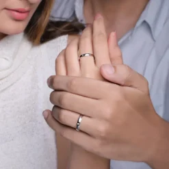 Silver Forever Couple Bands