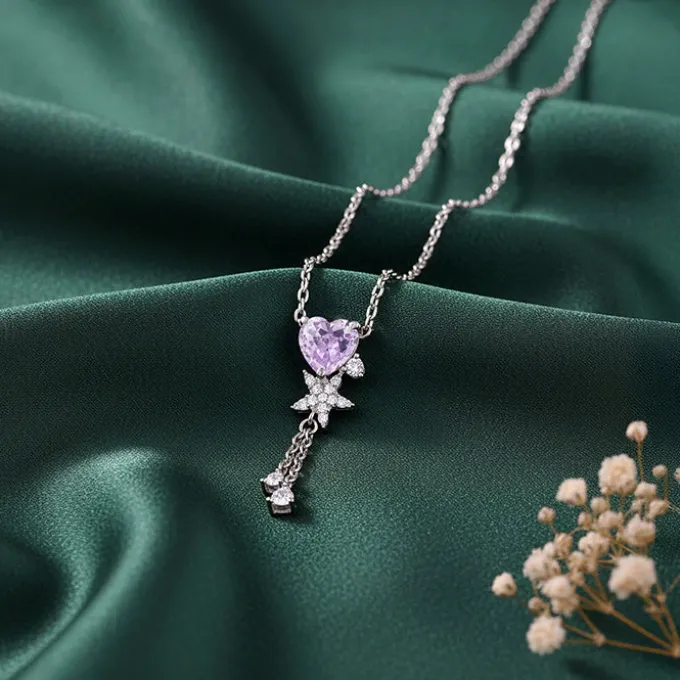 Silver Forever Held Necklace