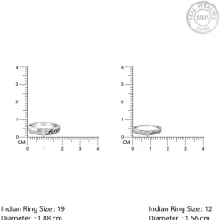 Silver Forever Kind Couple Rings