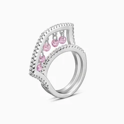 Silver Fused Charm Ring