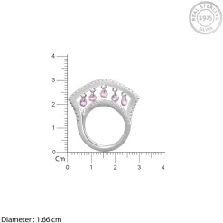 Silver Fused Charm Ring