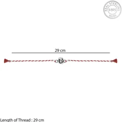 Silver Ganpati Motif Rakhi