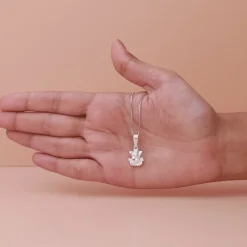 Silver Ganpati Pendant with Box Chain