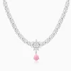Silver Garland Of Flowers Necklace