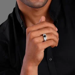 Silver Gentle Harmony Ring For Him