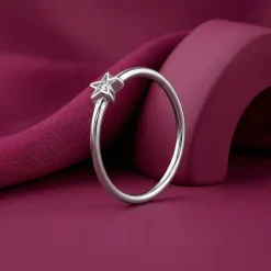 Silver Gentle Star Ring