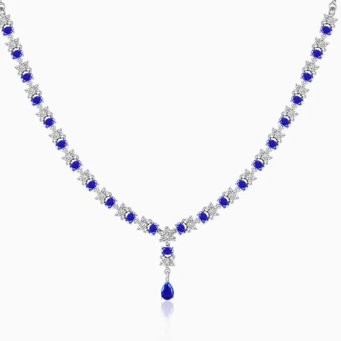 Silver Glamour In Colour Necklace