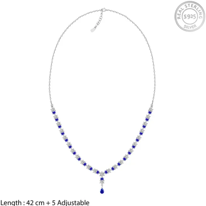 Silver Glamour In Colour Necklace