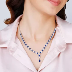Silver Glamour In Colour Necklace