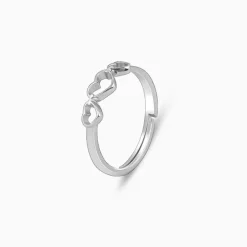 Silver Gleaming Love Ring