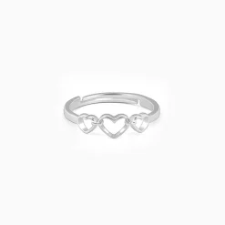 Silver Gleaming Love Ring