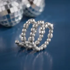 Silver Glitter Ring