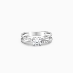 Silver Glittering Ring