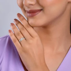 Silver Glittering Ring
