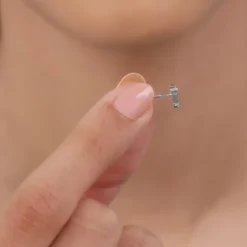 Silver Glowlette Studs