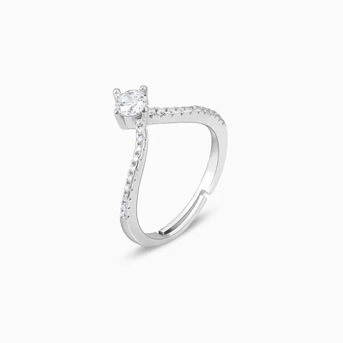 Silver Groovy Vanki Ring