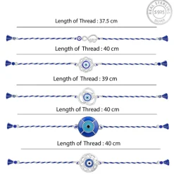 Silver Guardian Gaze Rakhi Combo (Set of 5)