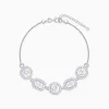Silver Haloed Elegance Bracelet