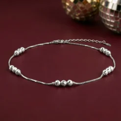 Silver Havana Anklet