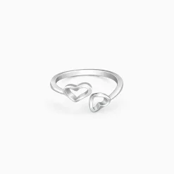 Silver Heart & Soul Ring