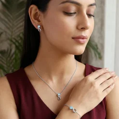Silver Heart Everlasting Set of 3