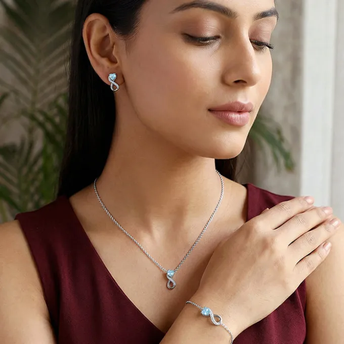 Silver Heart Everlasting Set of 3