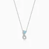 Silver Heart Everlasting Necklace