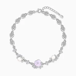Silver Heart Grace Bracelet