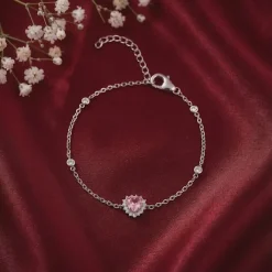 Silver Heart of Light Bracelet