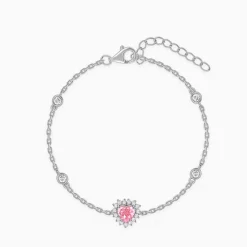 Silver Heart of Light Bracelet