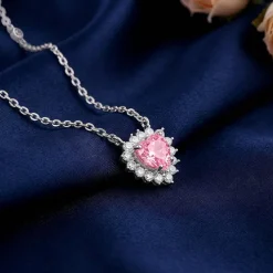 Silver Heart of Light Necklace