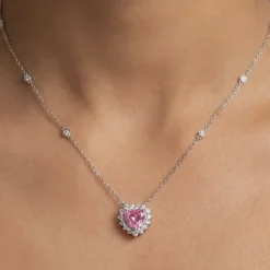 Silver Heart of Light Necklace