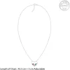 Silver Heart to Heart Necklace