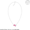 Silver Heart Wings Kids Necklace